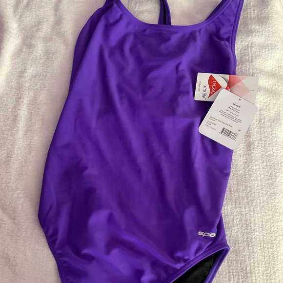Misses Lot of 2 Sporti Swimsuits size 38 1 Purple & 1 Blue BNWT - Picture 3 of 7